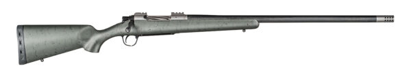Christensen Arms CA10268215432 Summit TI Full Size Frame 300 Win Mag 3+1, 26" Natural Titanium Steel Threaded Barrel, Natural Titanium Aluminum Receiver Green w/Black Webbing Fixed Sporter Stock