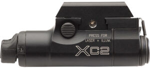 SureFire XC2-B Ultra-Compact Weapon Light with Red Laser, 300 Lumens, Black