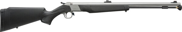 CVA PR2117SVPS Wolf V2 w/Optic 50 Cal 209 Primer 24" Matte Stainless Steel Barrel, Drilled & Tapped Stainless Steel Receiver, Fixed Black Synthetic Stock, KonusShot 3-9x32mm