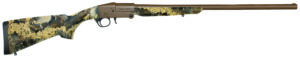 Charles Daly 930338 101 Full Size 20 Gauge Break Open 3" 1rd 26" Flat Dark Earth Cerakote Steel Barrel & Receiver, Fixed TrueTimber Prairie Synthetic Stock