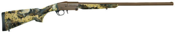 Charles Daly 930338 101 Full Size 20 Gauge Break Open 3" 1rd 26" Flat Dark Earth Cerakote Steel Barrel & Receiver, Fixed TrueTimber Prairie Synthetic Stock