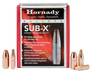 Hornady 45052 Sub-X 45 Cal 410 gr Subsonic eXpanding 50 Per Box/ 15 Case