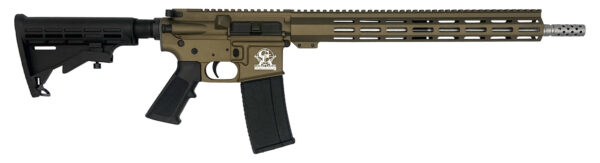 Great Lakes Firearms GL15223SSBRZ AR-15 223 Wylde 30+1 16" Stainless Barrel, Bronze Cerakote Receiver, Full Picatinny Rail, Black Collapsible Stock, Polymer Grip