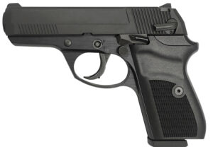 Rock Island 56798 LI380 Compact 380 ACP 8+1, 3.55" Black Steel Barrel, Black Parkerized Serrated Slide, Black Parkerized Steel Frame w/Beavertail, Black Polymer Grip