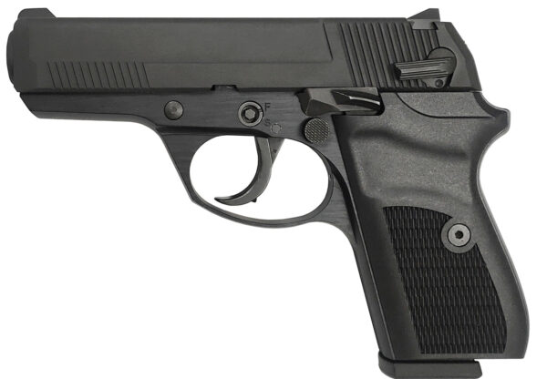 Rock Island 56798 LI380 Compact 380 ACP 8+1, 3.55" Black Steel Barrel, Black Parkerized Serrated Slide, Black Parkerized Steel Frame w/Beavertail, Black Polymer Grip