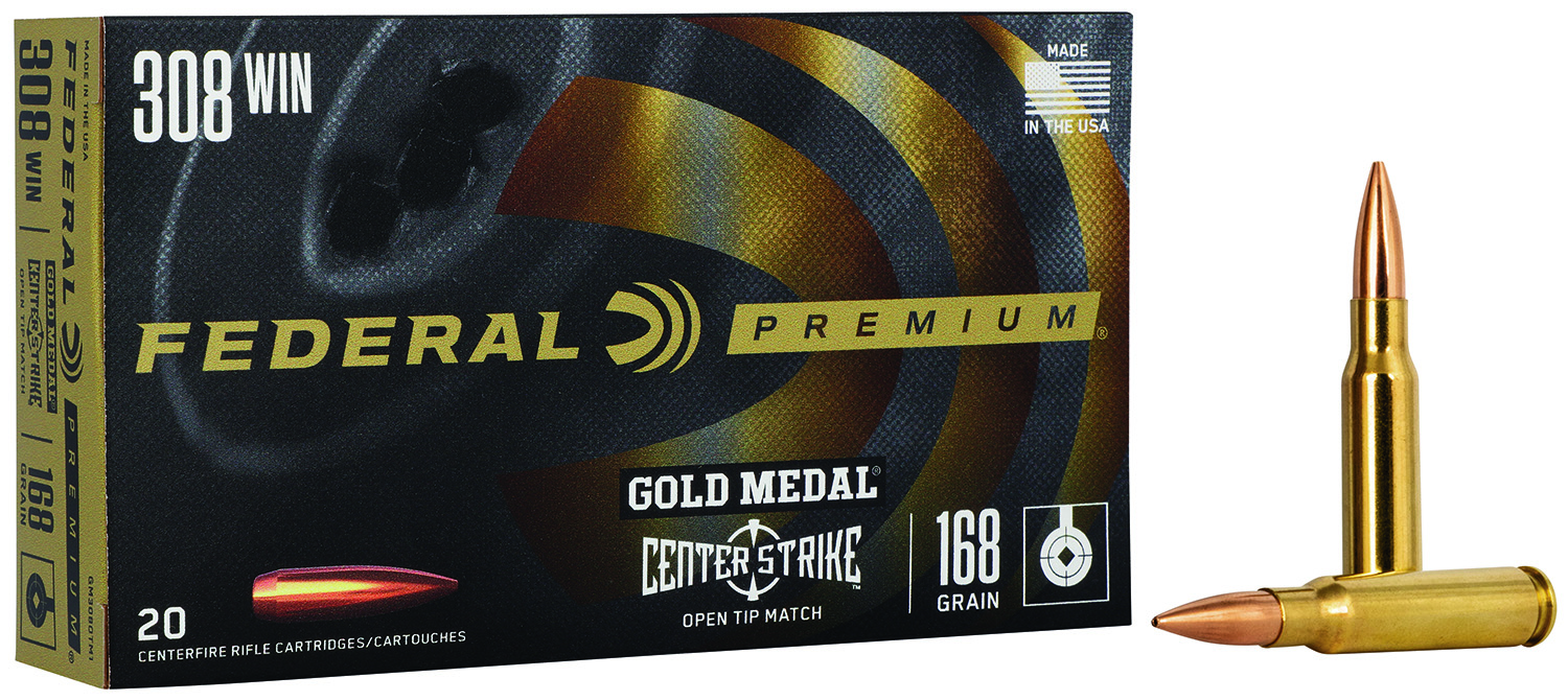 Federal Gold Medal .308 Winchester/7.62 NATO 168gr OTM, 20-Round Box