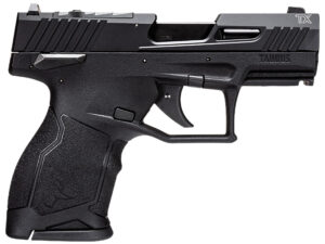 Taurus 1TX2213110 TX22C Compact 22 LR 10+1 3.60" Matte Black Steel Barrel, Black Hard Coat Anodized Serrated Aluminum Slide, Black Polymer Frame w/Picatinny Rail Black Polymer Grips