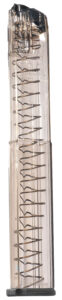 ETS Group SMKGLK1840 Pistol Mags 40rd Extended 9mm Luger Compatible w/ Glock 17/19/26/45/18/19X/34 Smoke Polymer