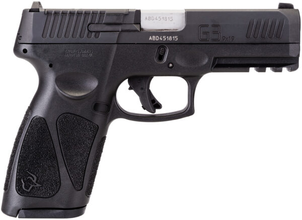 Taurus 1G3P94117 G3 T.O.R.O. Full Size 9mm Luger 17+1 4" Matte Stainless Steel Barrel, Matte Black Tenifer Optic Ready/Serrated Slide, Black Polymer Frame w/Picatinny Rail, Black Polymer Grips