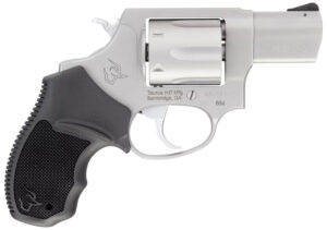 Taurus 2-85629-MA 856 *MA Compliant Small Frame 38 Special +P 6 Shot 2" Stainless Steel Barrel, Cylinder & Frame, Black Rubber Grip, Exposed Hammer
