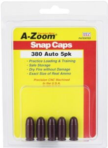 A-ZOOM METAL SNAP CAP .380ACP - 5-PACK - additional view