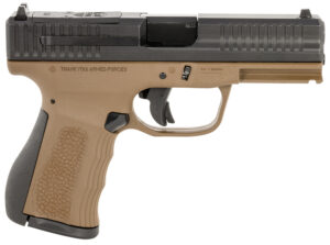 FMK FMKG49BB G3 9mm Luger 14+1 4" Stainless Steel Barrel, Black Optic Cut/Serrated Carbon Steel Slide, Burnt Bronze Polymer Frame w/Picatinny Rail, Black Backstrap Grip