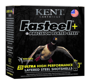 Kent Cartridge K203FSP282X4 Fasteel + 20 Gauge 3" 1 oz 2/4 Shot 25 Per Box/ 10 Case
