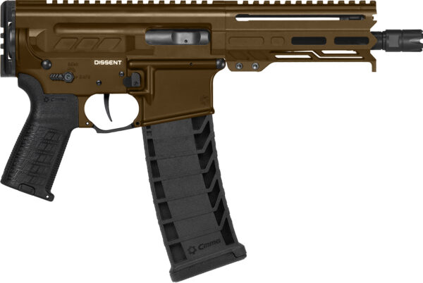 CMMG Dissent Mk4 Pistol, 9mm, 6.5-Inch, Midnight Bronze, 33-Round