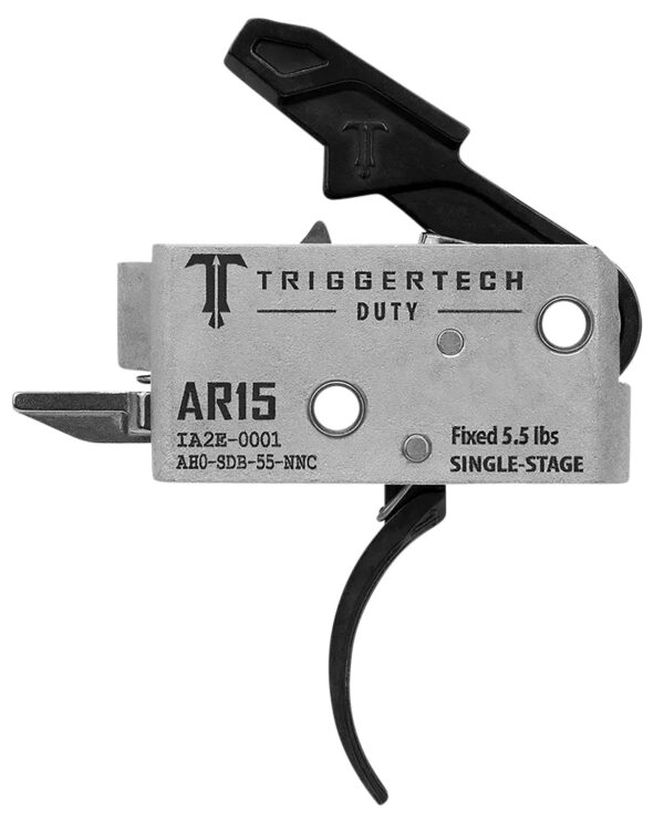 TriggerTech Duty Mil-Spec Single-Stage Curved Trigger, 5.5 lb, AR-15