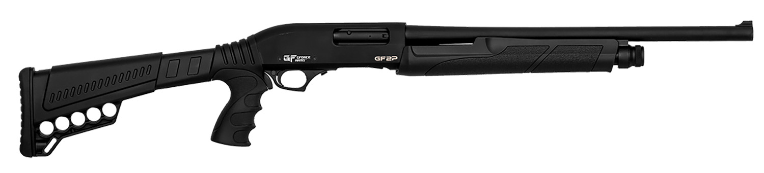GForce Arms GF2P 12 Gauge Pump Shotgun, 18.5-Inch, Gray Picatinny Rail