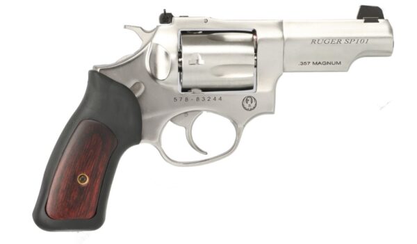 Ruger SP101 Revolver, .357 Magnum, 3-Inch Barrel, Stainless, Adjustable Sights, 5-Shot