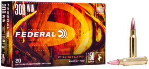 Federal F308FS1 Fusion 308Win 150gr Bonded Soft Point 20 Per Box/10 Case