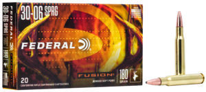 Federal F3006FS3 Fusion 30-06Springfield 180gr Bonded Soft Point 20 Per Box/10 Case