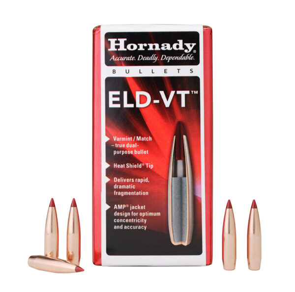 Hornady ELD-VT .22 Cal Bullets, 62 gr