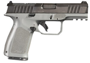 Rost Martin RM1CGRYOSP RM1C 9mm Luger 17+1 4" Black Match Grade Barrel, Black Tenifer Optic Ready/Serrated Steel Slide, Stone Gray Polymer Frame w/Picatinny Rail, Textured Grip, Ambidextrous