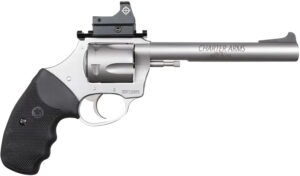 Charter Arms 79965 Mastiff Target Large Frame 9mm Luger 5rd, 6" Stainless Steel Barrel, Cylinder & Frame, Sightmark Micro Optic, Picatinny Rail, Black Rubber Grip, Exposed Hammer