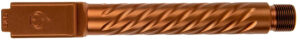 Ballistic Advantage BAPSG175T3R Premium Series 9mm Luger Fits Glock 17 Gen 5 Spiral Fluted Threaded Copper PVD Stainless Steel