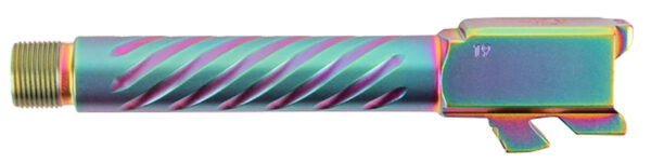 Ballistic Advantage BAPSG175T3W Premium Series 9mm Luger Fits Glock 17 Gen 5 Fluted Threaded Iridescent PVD Stainless Steel