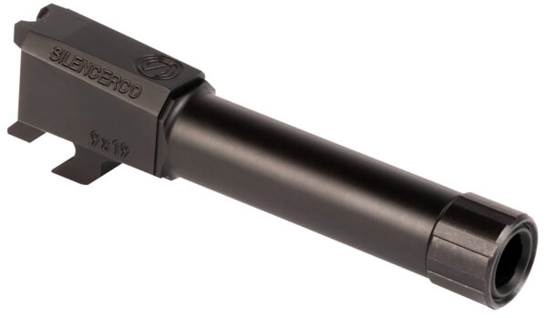 SilencerCo 9mm Threaded Barrel for S&W M&P Shield, Black Nitride