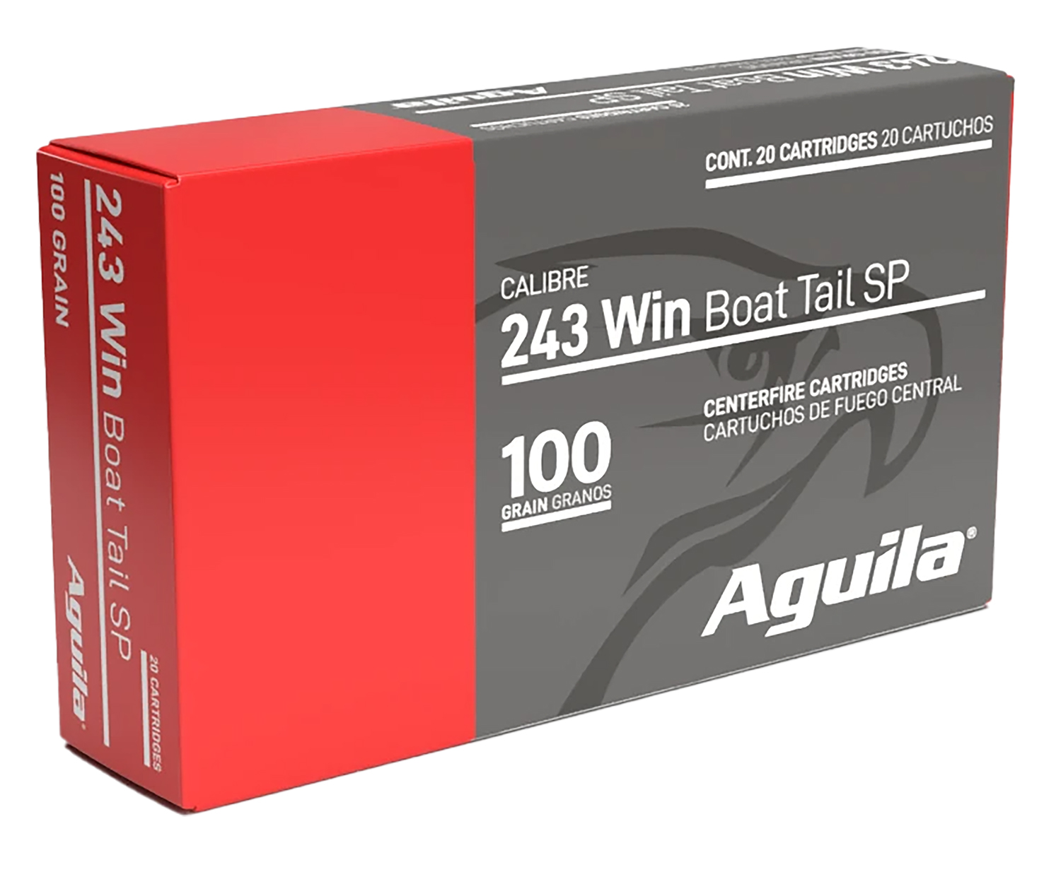 Aguila .243 Winchester 100gr InterLock Boat Tail Soft Point, 20-Round Box