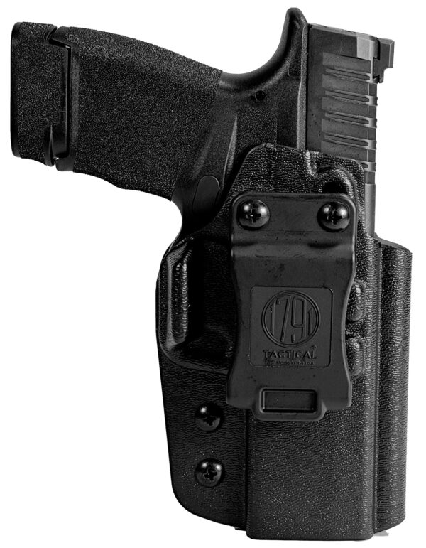 1791 Gunleather TACIWBHCPROBLKR Tactical IWB Black Kydex Compatible w/ Springfield Hellcat Pro Belt Clip Right Hand