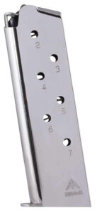 Mec-Gar MGCG4507N 7rd 45 ACP Fits Colt Govt 1911 Nickel Stainless Steel