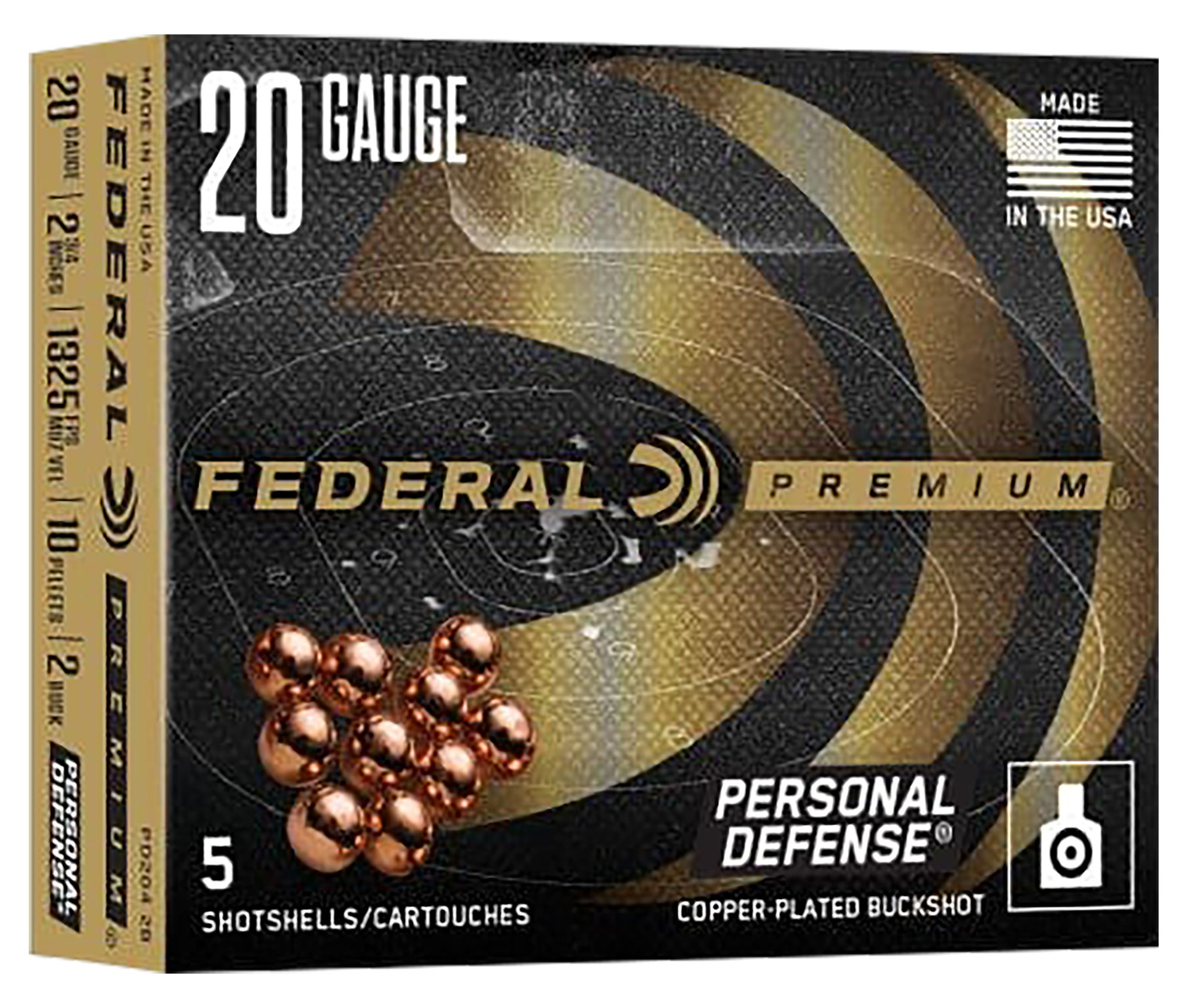 Federal Premium Personal Defense 20 Gauge 2.75-Inch 2 Buck