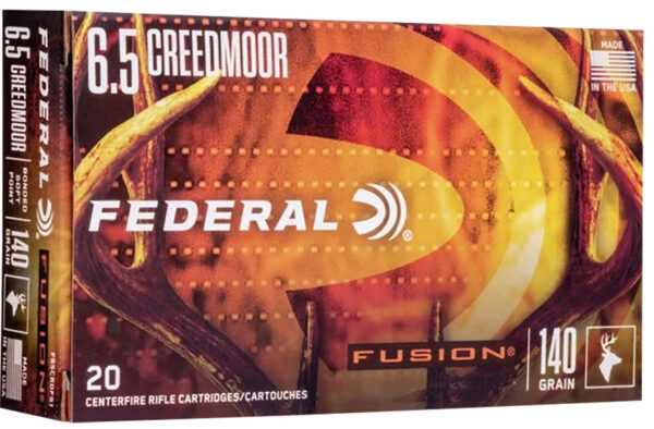 Federal F65CRDTFS1 Fusion 6.5Creedmoor 140gr Bonded Soft Point 20 Per Box/10 Case