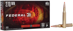 Federal F270TFS2 Fusion 270Win 150gr Bonded Soft Point 20 Per Box/10 Case