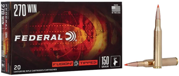 Federal F270TFS2 Fusion 270Win 150gr Bonded Soft Point 20 Per Box/10 Case
