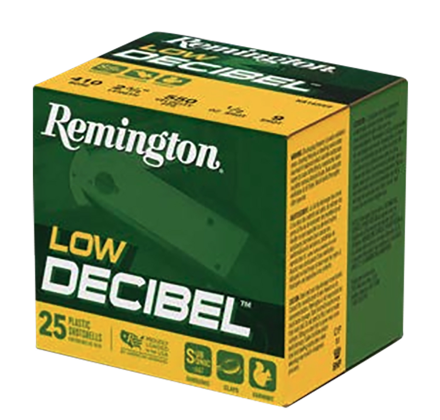 162288.jpg Remington Ammunition R20740 Low Decibel 410Gauge 2.50" 9Shot 25 Per Box/10 Case