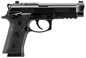 Beretta USA J92XFMSDA21 92GTS 9mm Luger 18+1 4.70" Black Inox Steel Barrel, Black Cerakote Optic Ready/Serrated Steel Slide + Aluminum Frame w/Beavertail & Picatinny Rail, Ambidextrous