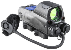 Meprolight USA 0687743 MOR PRO Black 1 x 30 mm 2.2 MOA Dot/Bullseye Reticle Green & IR Laser