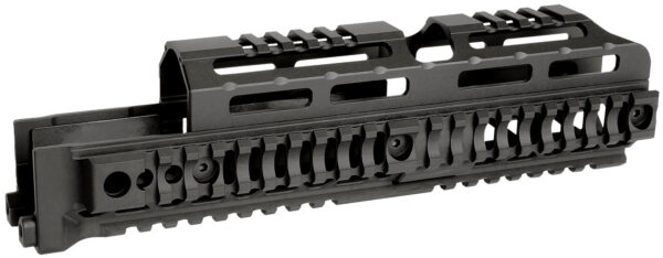 Midwest Industries MIAKALPHAQR10 AK Alpha Black 6061 Aluminum AK-47/AK-74 10.0" Long
