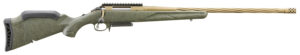 Ruger 46934 American Predator Gen II Full Size 6mm Creedmoor 3+1 22" Burnt Bronze Cerakote Threaded Barrel, Picatinny Rail Steel Receiver, Green Splatter Adjustable Synthetic Stock