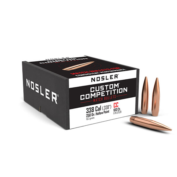 Nosler Custom Competition .338 Cal 250gr HPBT