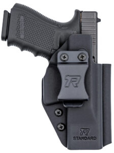 Rounded Gear RGUNVRSLSTNDRDBLK Universal Kydex IWB Black Kydex Belt Clip Fits Standard Sized Handguns Right Hand