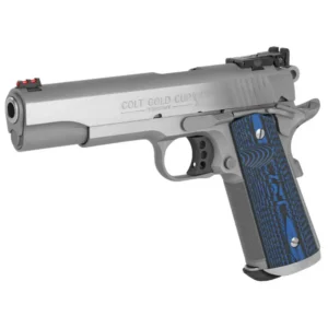 COLT 1911 GOLD CUP TROPHY 38 SUPER STS BLUE GRIPS 5" 9+1 - additional view