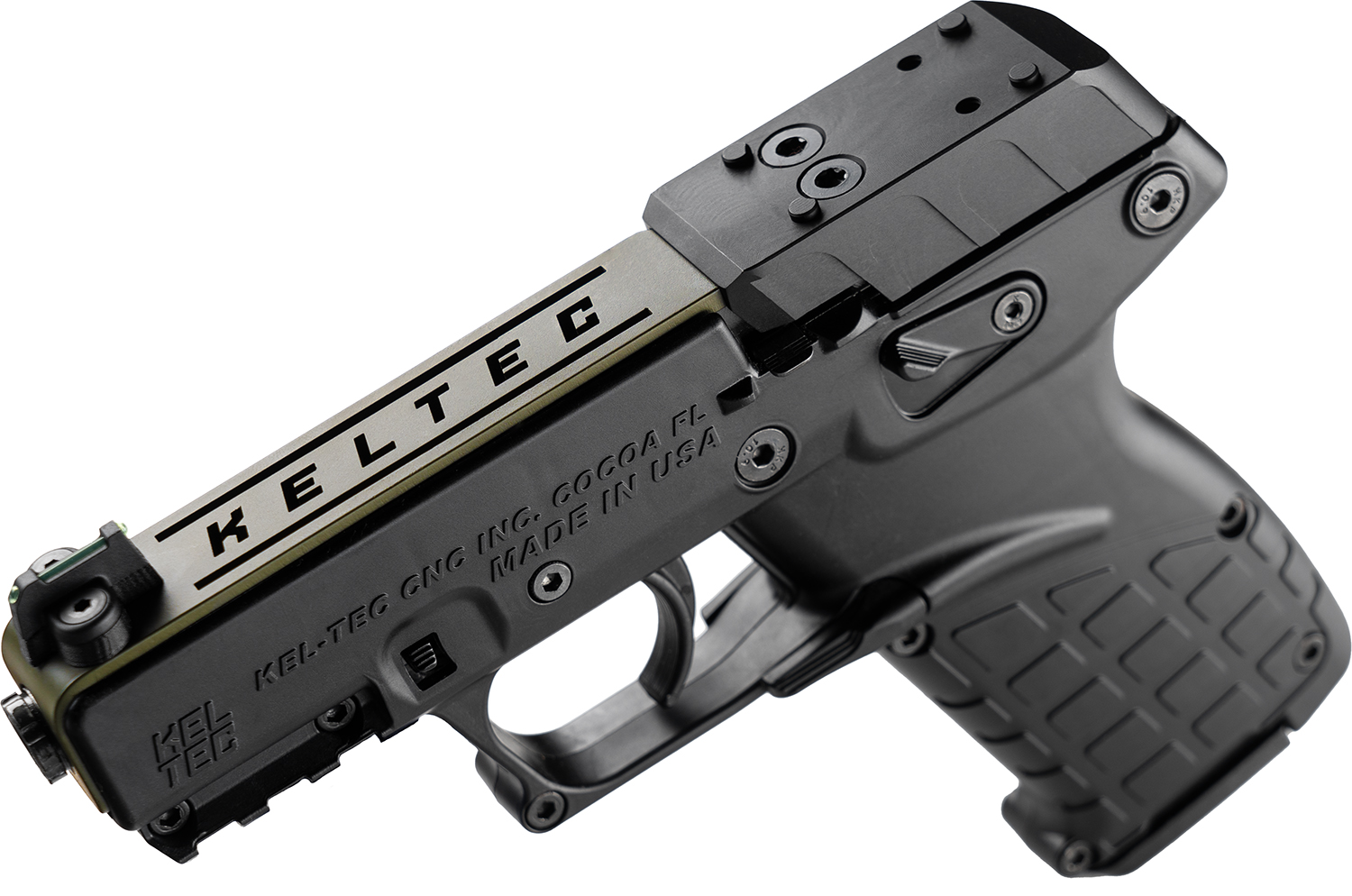 Kel-Tec P17 Pistol, .22 LR, OD Green, Optic-Ready, 16+1
