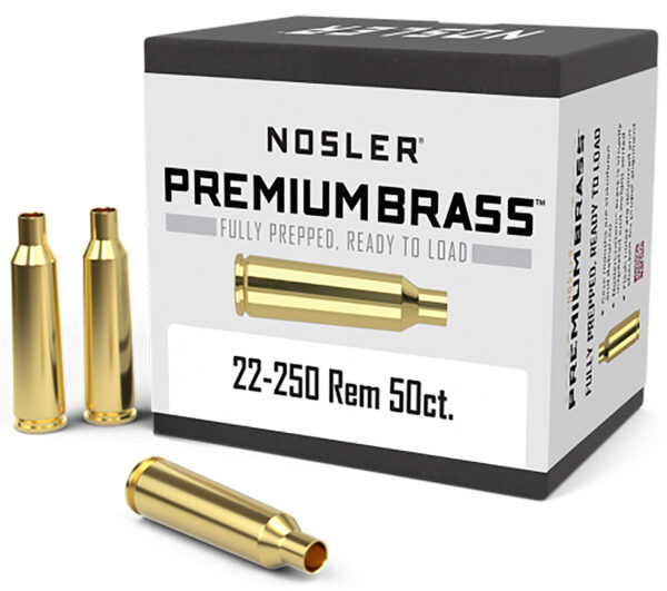 Nosler .22-250 Remington Unprimed Rifle Brass