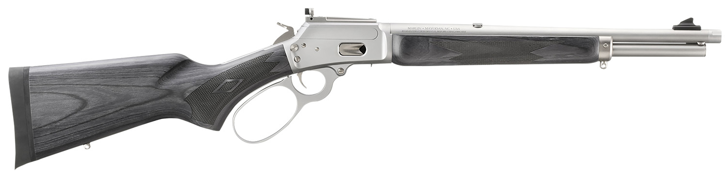 Marlin 1894 Trapper Lever-Action Rifle, .44 Remington Magnum/.44 Special, 16.1-Inch Threaded Barrel, Black Laminate