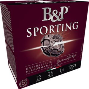 B&P Sporting Clay 12 Gauge 2.75in #8 Shot, 25-Round Box