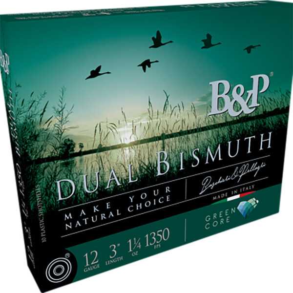 B&P Dual Bismuth 12 Gauge 3-Inch 1 1/4oz #3/#4 Shot, 10-Round Box
