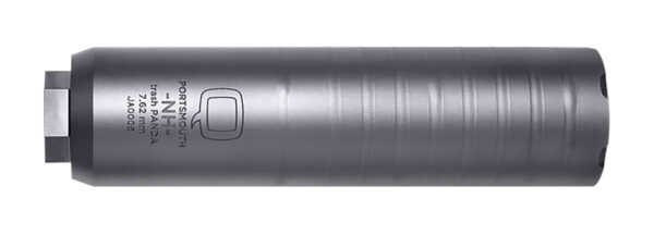 Q LLC SIL-TP-QUICKIE-762 Trash Panda 7.62mm 1.75" Blasted Titanium Quickie Fast Attached